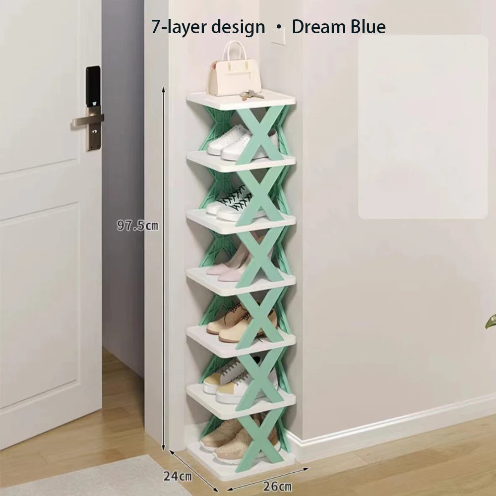 Shoes Racks Storage Organizer Detachable Shoe Racks Saves Family Household Rack Multi Layer Simple Shoes Shelf Color Cabinet