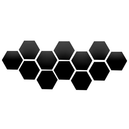 6/12Pcs Hexagon Acrylic Mirror Wall Stickers Home Decor DIY Removable Mirror Sticker Living-Room Decal Art Ornaments For Home