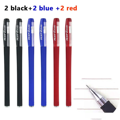 0.5mm Gel Pens Set Black Blue Red Refills Ballpoint Pens Bullet Tip School & Office Supplies Stationery Kawaii Accessories