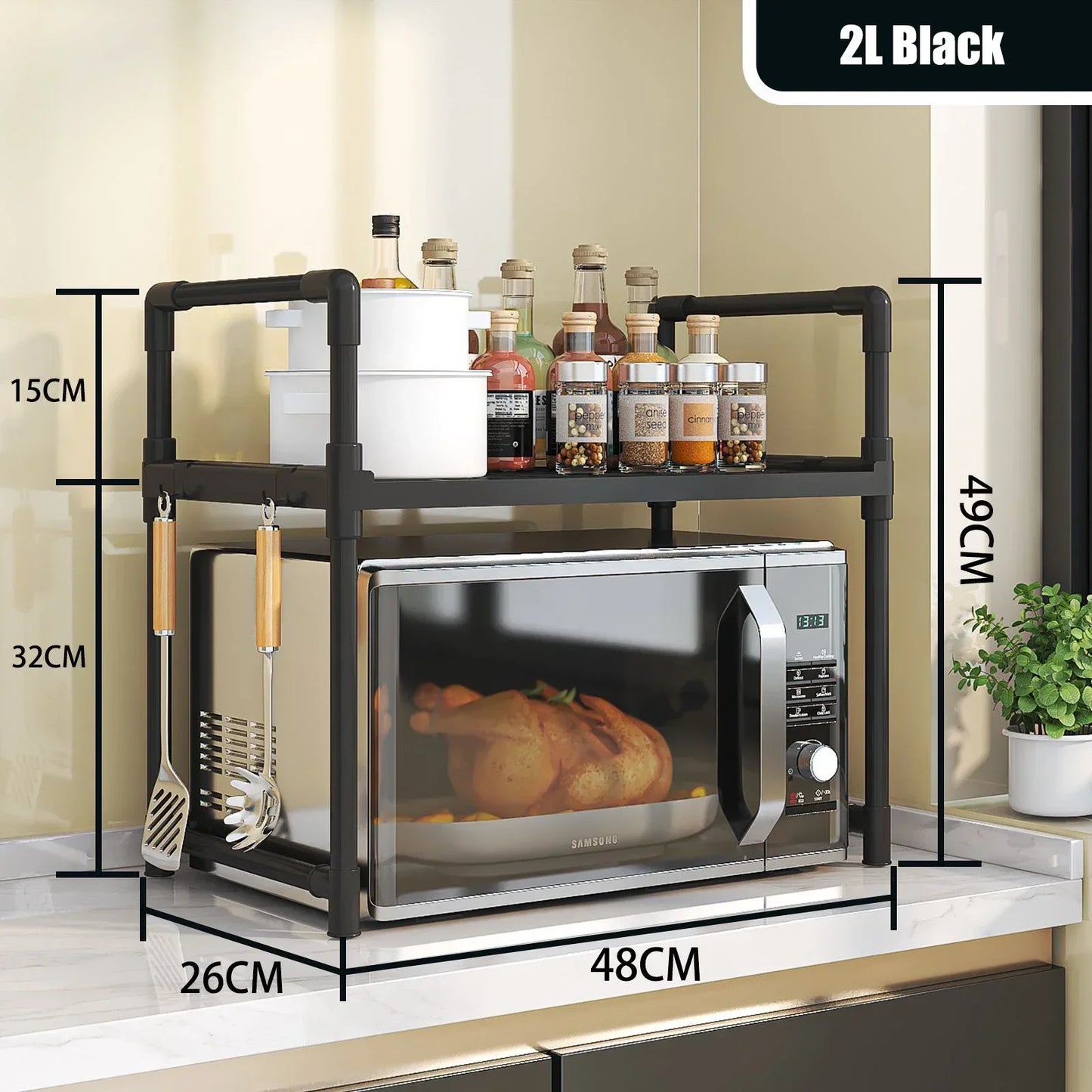 Household Microwave Stove Shelf Multi-Layer Kitchen Rack Microwave Storage Rack Design Minimalism  Furniture Kitchen Taker