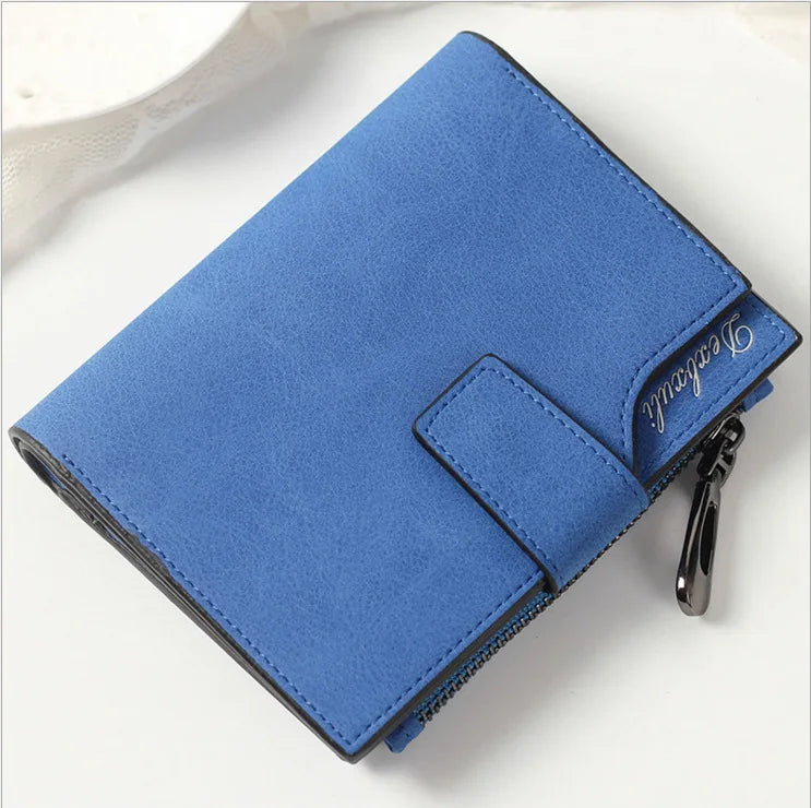 Women Scrub Leather Long Wallet High Quality Ladies Clutch Wallet Lady Purses Large Capacity Wallets Carteira Feminina 5 Choices