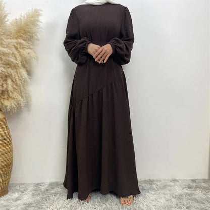 Ramadan Turkish abaya Eid al-Fitr Mubarak Abaya Muslim Fashion Dress Women's long sleeve abaya dress Islamic Vestido