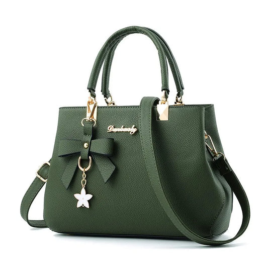 Beg Tangan Elegan Klasik, Beg Satchel Pemegang Atas Wanita, Dompet Crossbody 