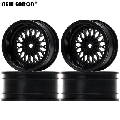 ENRON BARU 1.9" Plastik 4PCS On-Road Drift 3mm/6mm/9mm Offset Wheel Hub Rim untuk Kereta RC 1/10 Traxxas HPI Kyosho RedCat Sakura HSP 