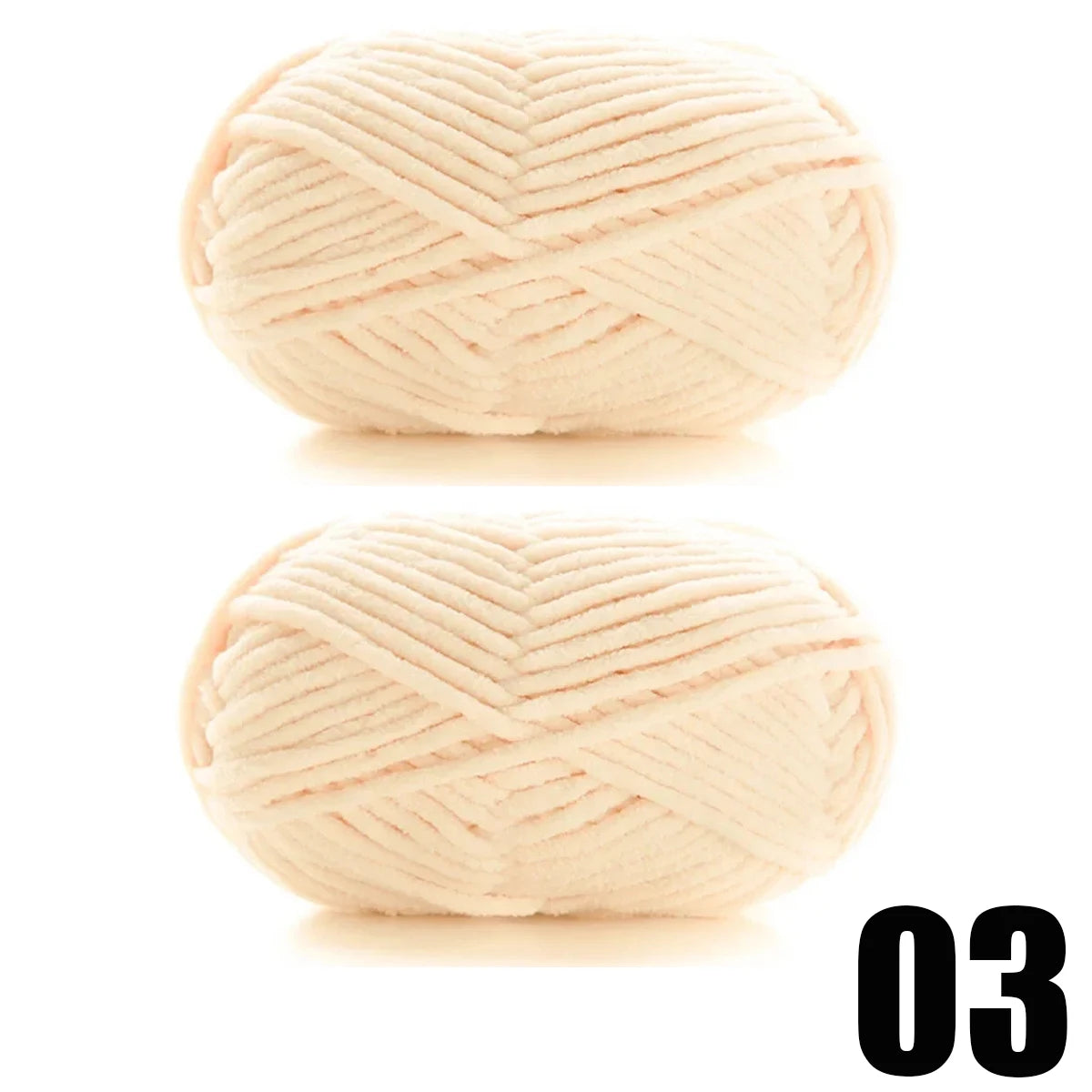 2pcsX50g Benang Baldu Tebal Buatan Tangan DIY Mengait Benang Talian Bulu Topi Selendang Benang Chenille Lembut Knit Wol 