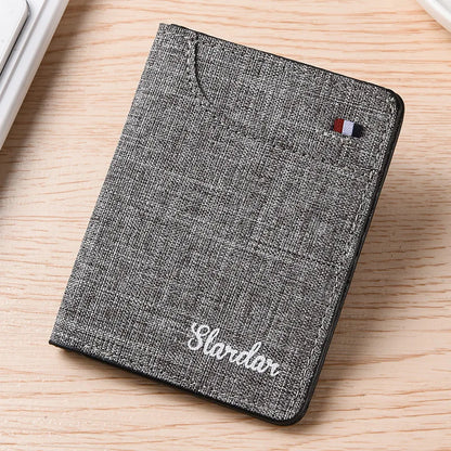 Men's Wallet Short Wallet Card Holder Fashion Thin Multi Card Business Soft Leather Wallet for Men Bolsa Feminina Coin Purse