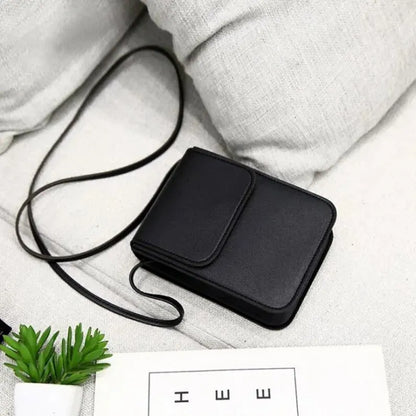 Beg Utusan Bahu Tunggal Untuk Wanita Kasual PU Material Pouch Crossbody Berzip Kecil Beg Ringkas 