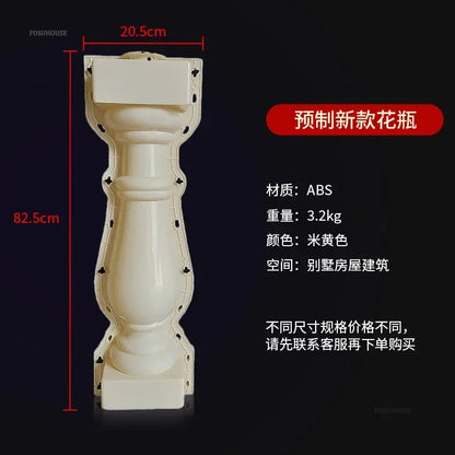 Prefabricated Vase Column Balcony Guardrail Mold Self-built Building Stair Handrail Railing Cement Fence Roman Column Mold R