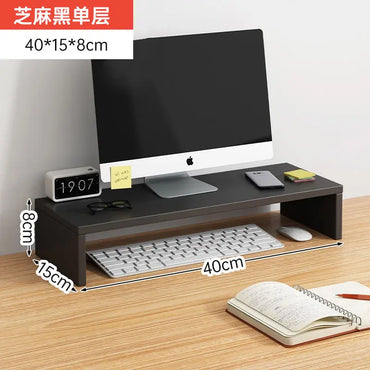 Monitor Riser Stand - Ergonomic Laptop Stand Desk Organizer Keyboard Storage