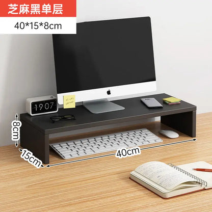 Monitor Riser Stand - Ergonomic Laptop Stand Desk Organizer Keyboard Storage