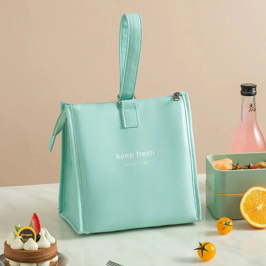 Beg Bento satu bahu Beg Kotak Makan Tengahari Pelajar Beg Makan Tengahari Mudah Alih Pekerja Pejabat Membawa Beg Makan Tengahari Beg Penebat Terma