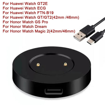 Smart Watch Fast Charging Cable Base For Huawei Watch GT2 GT GT2e Honor Watch Magic 2 GS Pro Portable Smart Watch Charger Dock