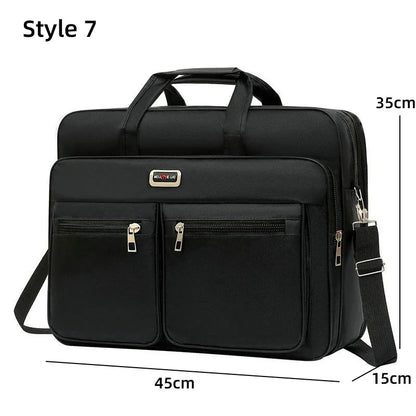 Business Laptop Briefcase Men Waterproof Oxford Handbag Office Documents Messenger Shoulder Bags Large Executive Satchel XA303C