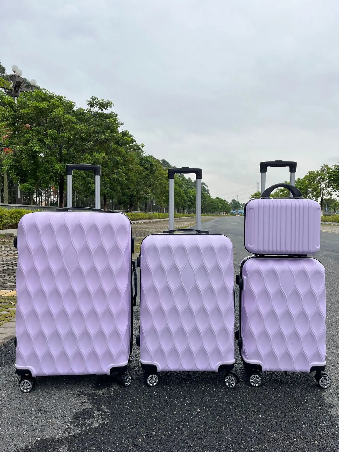 Luggage sets 4 piece 14/20/24/28 inch suitcase password trolley case male and female luggage travel wheeled suitcase trip cabin