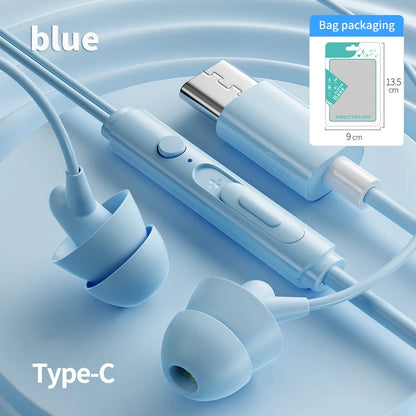 In-ear Silicone Sleep Earphones For Sleeping Side Sleeping Earphones Computer And Mobile Phone Noise Reduction Wired Earphones