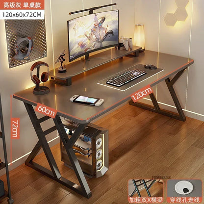 Meja Komputer Desktop Meja Pejabat Meja Isi Rumah Ringkas Meja Permainan Moden dan Set Kerusi Bilik Tidur Meja Kerja Perabot Pejabat 