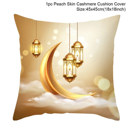 Sarung Kusyen Eid Mubarak Ramadan MUBARAK Sarung Bantal Eid Mubarak Hiasan Pesta Muslim Islam Hadiah Islamik Eid Al Adha 