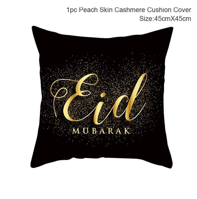 Sarung Kusyen Eid Mubarak Ramadan MUBARAK Sarung Bantal Eid Mubarak Hiasan Pesta Muslim Islam Hadiah Islamik Eid Al Adha 