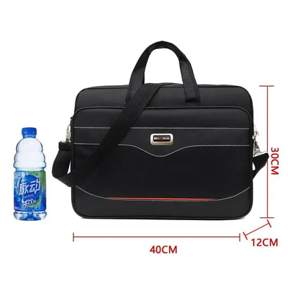 Large Capacity Men's Laptop Bag Briefcases Business Document Electronic Article Clothes Storage Pouch Shoulder  Travel Organizer