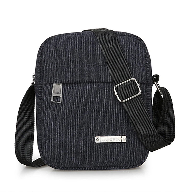 Kanvas Fesyen Lelaki Beg Kecil Kasual Lelaki Beg Tangan Mini Lelaki Silang Badan Beg Messenger Bahu Untuk Lelaki Dompet dan Beg Tangan 
