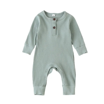 Musim Gugur Bayi Baru Lahir Bayi Lelaki Perempuan Baju Monyet Playsuit Overall Kapas Lengan Panjang Jumpsuit Bayi Pakaian Baru Lahir 