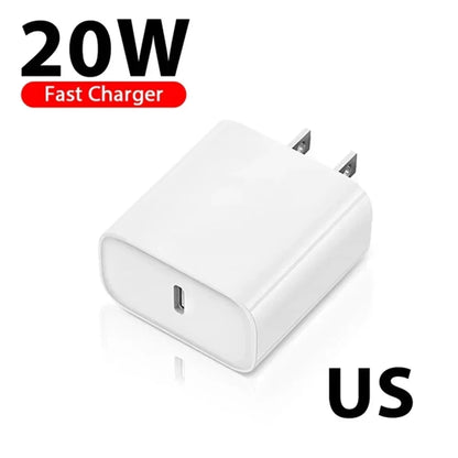 20W UK Eu US USB C Wall Charger Fast Quick Charging Power Adapters For iPhone 11 12 13 14 15 Samsung Xiaomi huawei