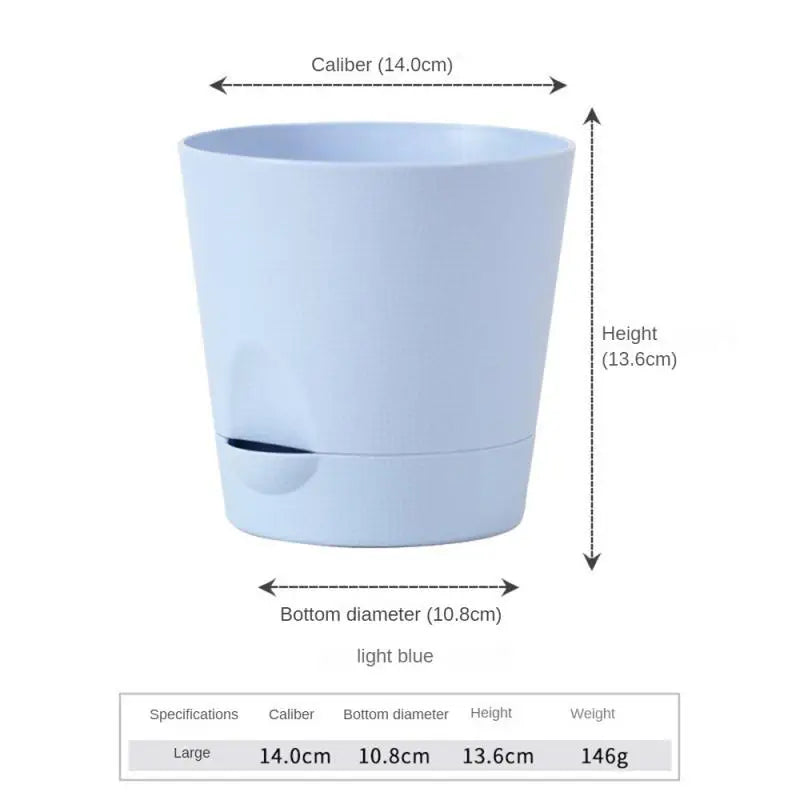 Detachable Bottom Flower Pot Lightweight Material Light Blue Home Supplies Breathable Flower Pot Breathable Flowerpot