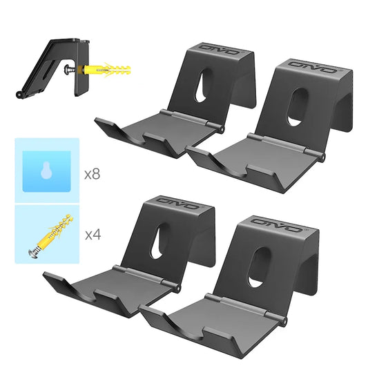 OIVO 4 PCS Game Controller Stand Holder for PS4 Controller Wall Mount Headphone Holder Universal Foldable Design Gamepad Holder