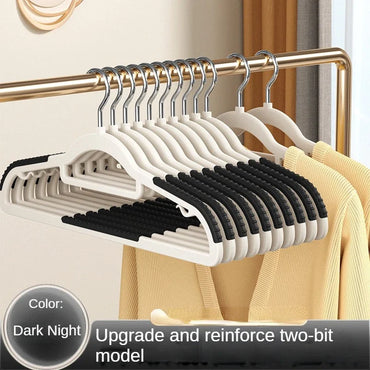 10PCS Anti Slip Hanger Household Clothes Hanger Plastic Non Marking and Anti Slip Hanger Clothing Rack Drying Rack for Clothes