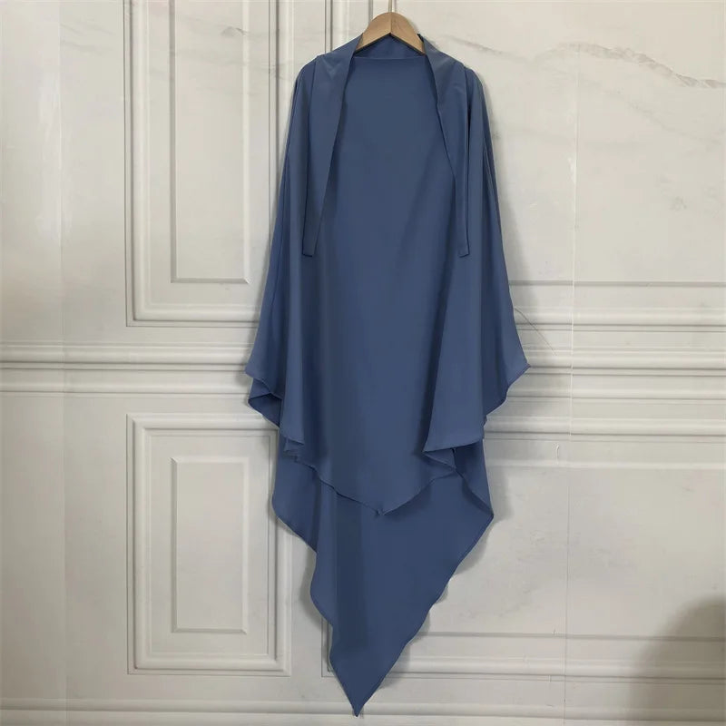 Hijab For Woman Muslim Woman Abaya Dress Dubai Multicolor Islamic Scarf Kimono Turkey Khimar Prayer Women's Clothing Ramadan