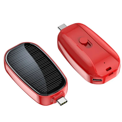 Emergency Power Bank Promotional Disposable Small Capacity 5w Quick Charging Outdoor Travel Capsule Solar Power Bank