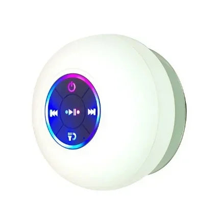 Mini Portable Bluetooth Audio IPX4 Waterproof Led Lights Bathroom Outdoor Large Suction Cup Can Be Adsorbed Wall Speaker