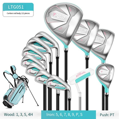 PGM Golf Clubs Set For Women,Stainless Steel/Carbon Shaft Right Hand Golf Training Club,4/9/12pcs Beginners Golf Supplies LTG051