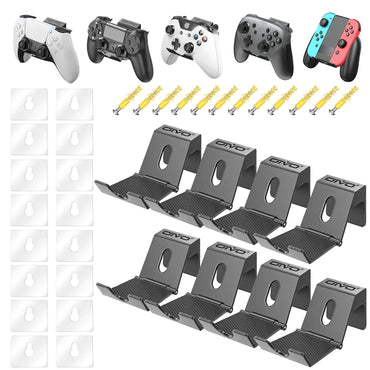 OIVO 4 PCS Game Controller Stand Holder for PS4 Controller Wall Mount Headphone Holder Universal Foldable Design Gamepad Holder