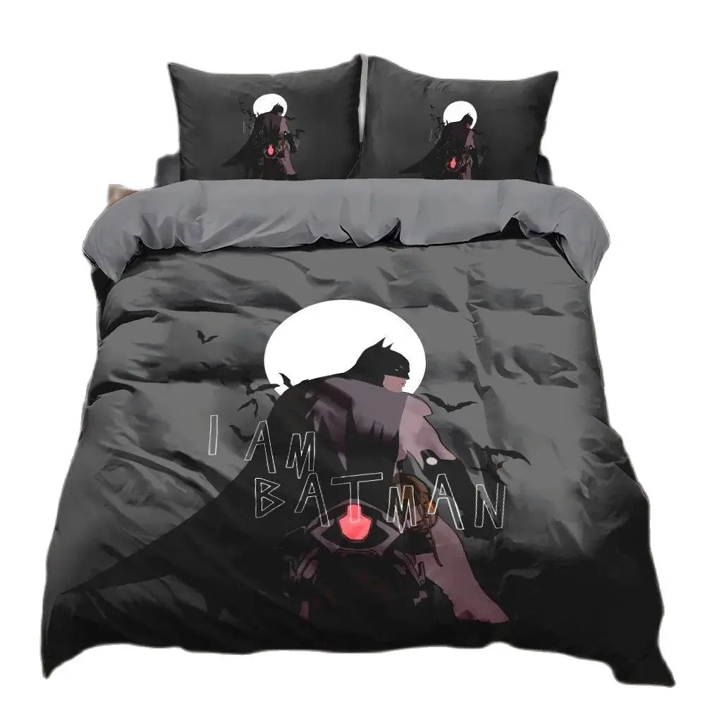 Superhero Batmans Bedding Sets,3D printing Anime Batman duvet cover,home textile comforter set soft home textile