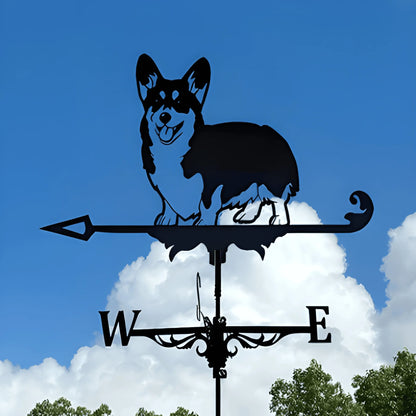 Garden Decorations Outdoor Wind Vane Greenhouse Garden Supplies Witch Dog Sailboat Eagle Rooster Weather Vane Shed Roof Iron Art