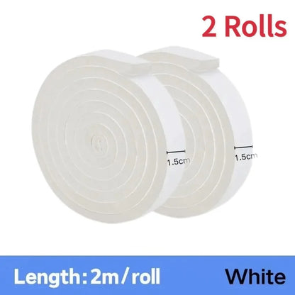 2M Foam Self-adhesive Door Window Sealing Strip Wearable Sliding Dustproof Sponge Strip Soundproof Home Insulation Sealing Tapes