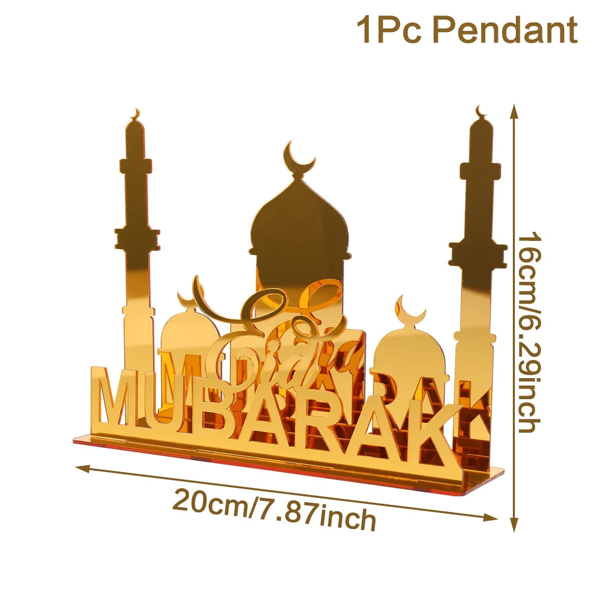 Hiasan Akrilik Ramadan Mubarak Hiasan Ramadan Kareem 2024 Eid Mubarak Hiasan Pesta Muslim Islam Bekalan Hari Raya Aidilfitri 