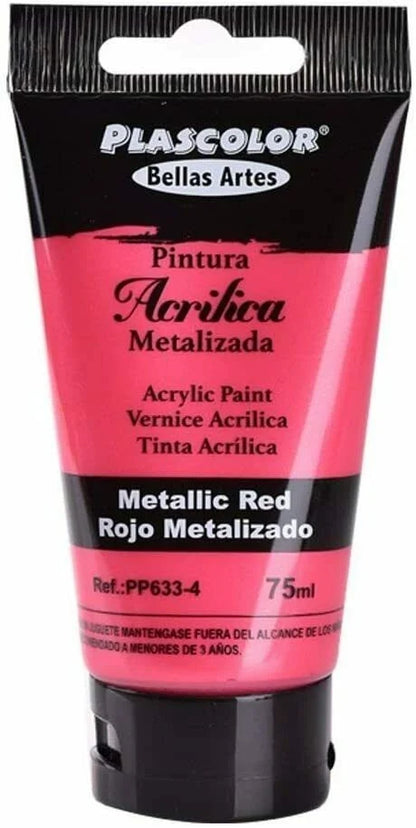 Pinturas Acrílicas para Manualidades y Uso Profesional, Colores, 75ML