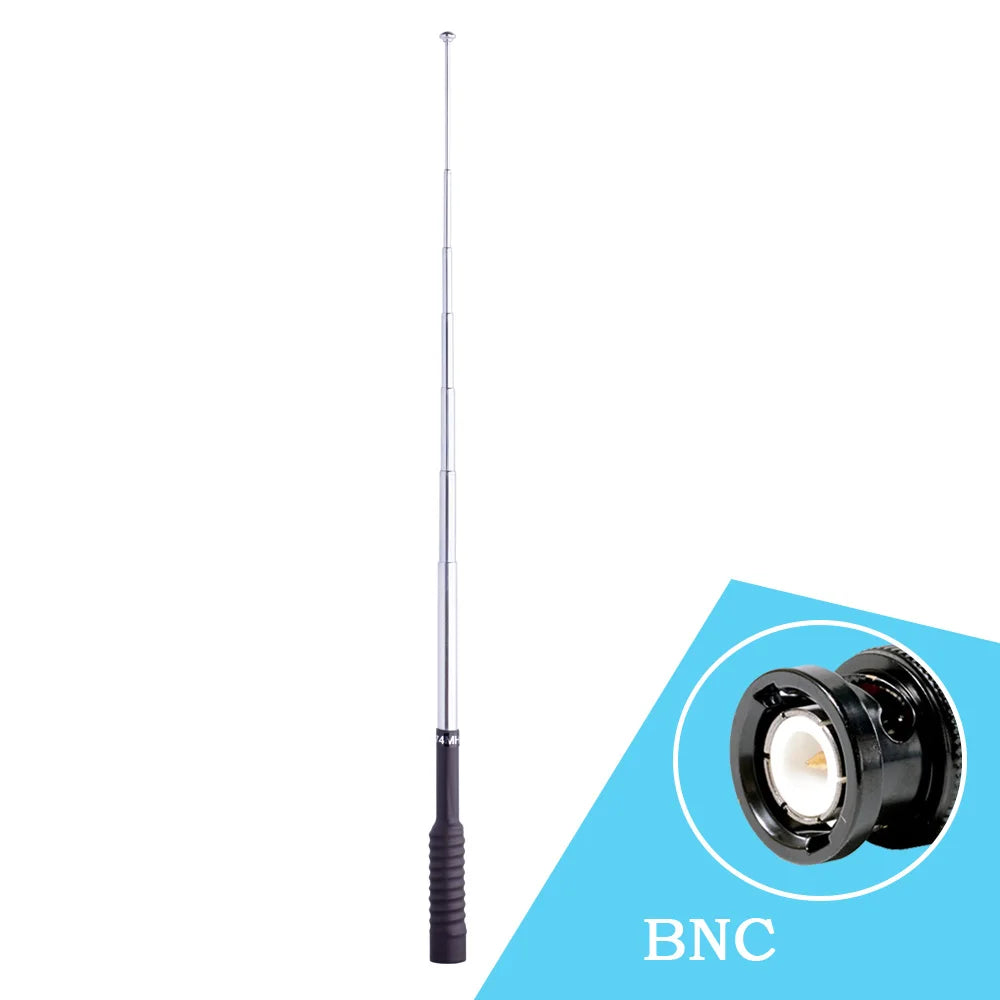 REVEX Telescopic BNC Radio Antenna for ICOM V8 V80 IC-V82 IC-U82 W32 IC-F3 F11 F14 F15 F16 Kenwood TK300 TK360 TK370 TK370G