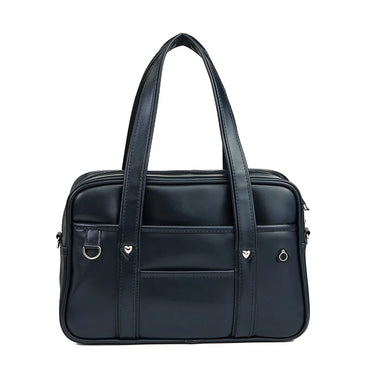 Japanese Women Handbags Men's Large Capacity Commuter Briefcase College Student School Travel Shoulder Bags PU Leather Satchels