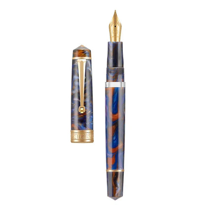 Asvine P20 Piston Acrylic Fountain Pen Iridium Gold EF/F/M 0.38/0.5/0.7mm Nib Ink Pen Student Business Writing Gift Designer Pen