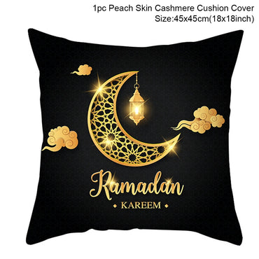Sarung Kusyen Eid Mubarak Ramadan MUBARAK Sarung Bantal Eid Mubarak Hiasan Pesta Muslim Islam Hadiah Islamik Eid Al Adha 