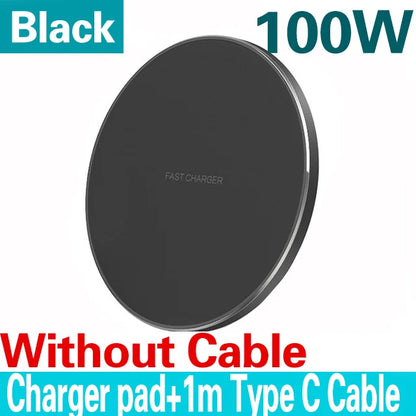 200W Wireless Charger For iPhone 14 13 12 15 Pro XS Max Mini X XR Induction Fast Wireless Charging Pad For Samsung Xiaomi Huawei