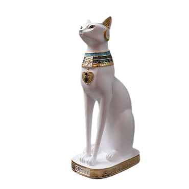 Vintage Funny Cat Resin Decor Ornaments Egyptian Bastet Collectible Animal Home Crafts Statue For Bookshelf Desk Car Study Room