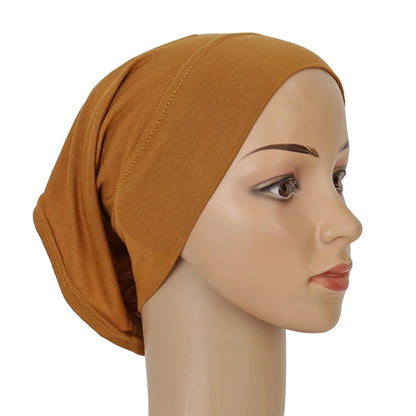 Ramadan Hijab Undercap Head Cover Instant Cotton Bonnet Hijabs for Women Muslim Turbans Inner Cap Turbante Muslim Women Hijab