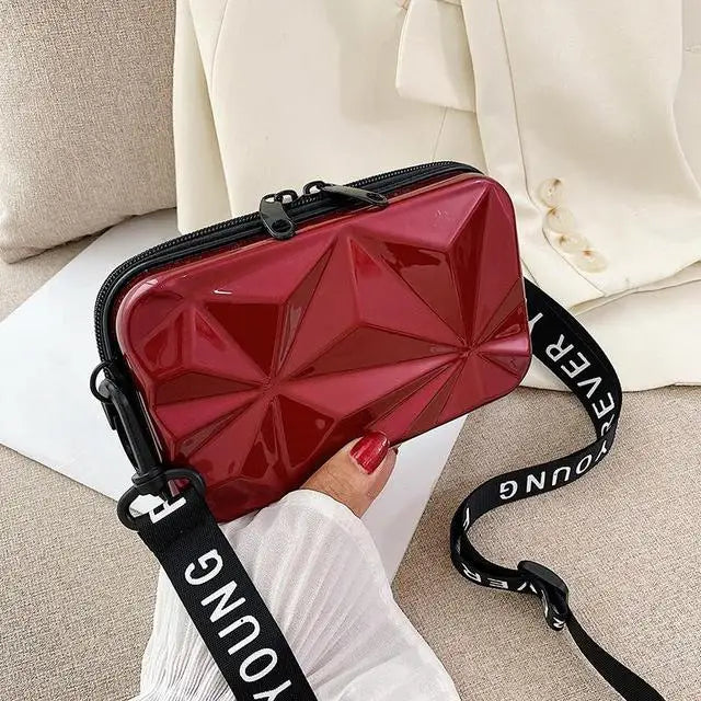 Beg Mini Bentuk Beg Wanita Trend Totes Fesyen Beg Bagasi Beg Tangan Beg Bahu Kotak Cangkang Keras Beg Beg Tangan Beg Clutch 