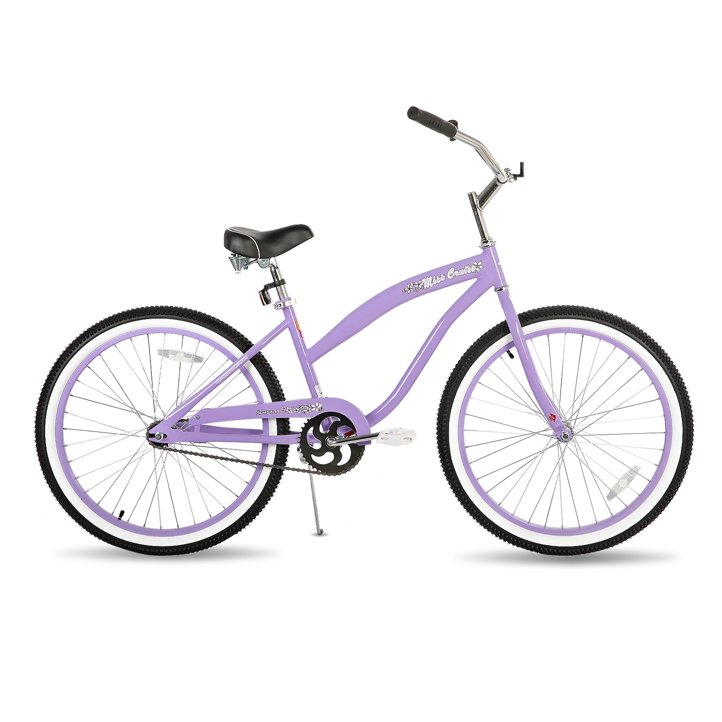 Basikal JOYSTAR 20" 24" Beach Cruiser untuk Perempuan, Lelaki, Lelaki dan Wanita, Basikal Cruiser Kanak-Kanak Laju Tunggal dengan Brek Coaster, Mul 