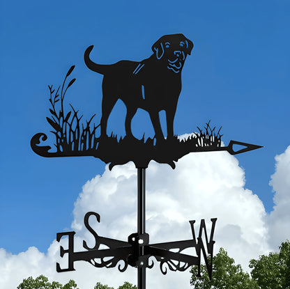 Garden Decorations Outdoor Wind Vane Greenhouse Garden Supplies Witch Dog Sailboat Eagle Rooster Weather Vane Shed Roof Iron Art