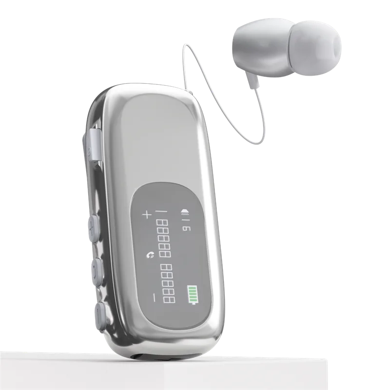 K75 Business Earphones Hands Free Bluetooth V5.4 LCD Display Wireless Earphones for Call and Cycling Noise Reduction Earphones